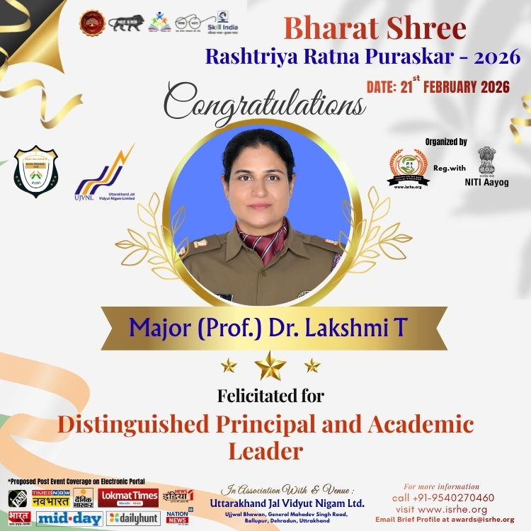 Major (Prof.) Dr. Lakshmi T 